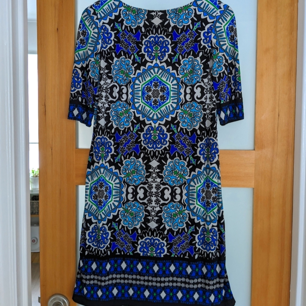 Eliza J patterned shift dress